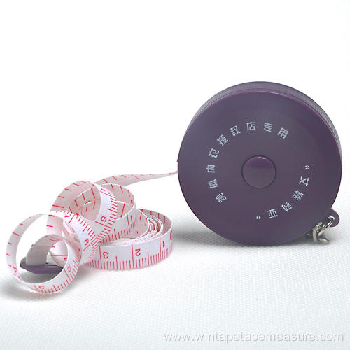 Purple Promotional Keychain Sewing Tape Measure